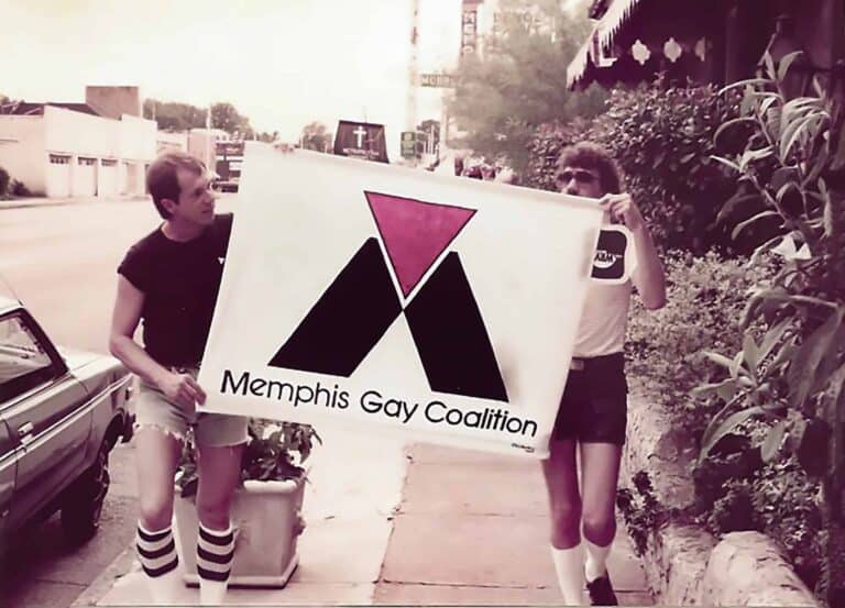 History of Memphis Pride Memphis Gay Coalition Sign
